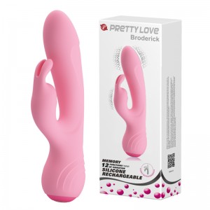 Гнущийся розовый вибратор Broderick