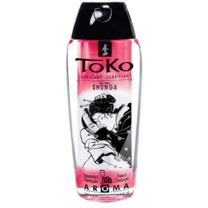 Гель-смазка на водной основе с ароматом клубники с шампанским Shunga Aroma Champagne/Strawberry 165 мл