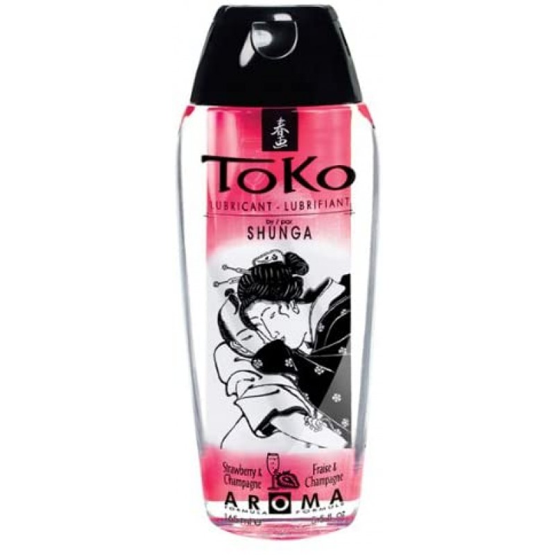 Гель-смазка на водной основе с ароматом клубники с шампанским Shunga Aroma Champagne/Strawberry 165 мл