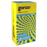 Презервативы Ganzo Ribs №12 (Точечно-ребристые)