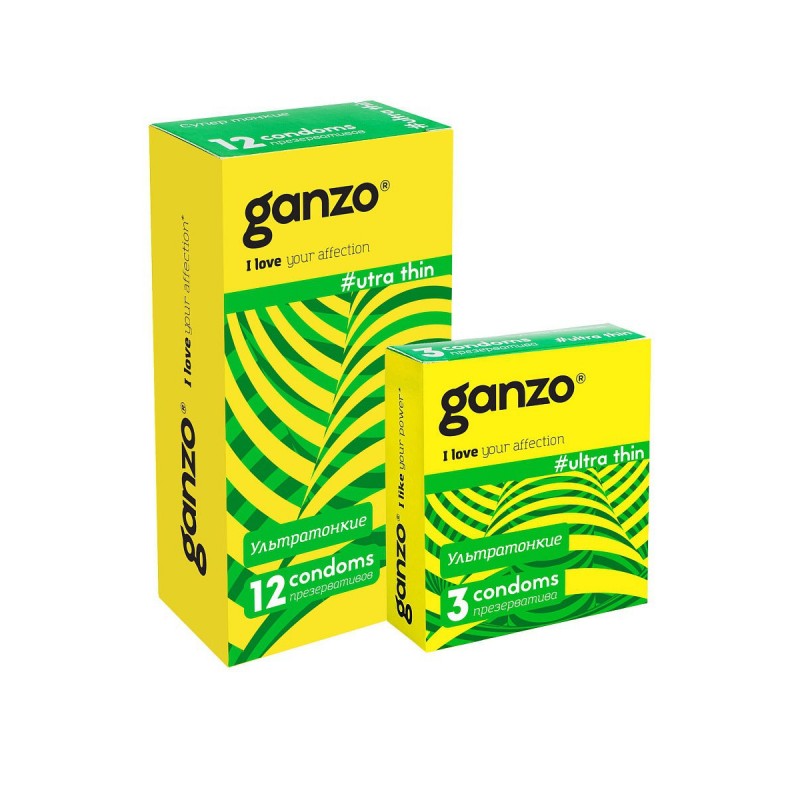 Презервативы Ganzo Ultra thin №3 (Ультра тонкие)