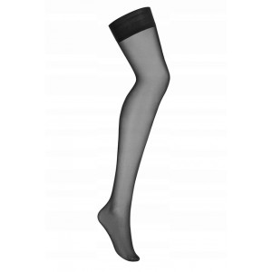 Классические чулки черные L/XL (иной угол)