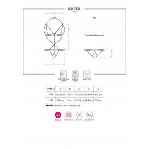 Изящное боди 831-TED-1 L/XL (иной угол)