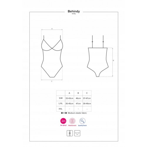 Изящное боди Behindy S/M