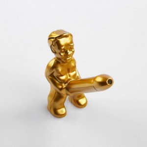 Зажигалка "Женское счастье" с кремнием, золотая