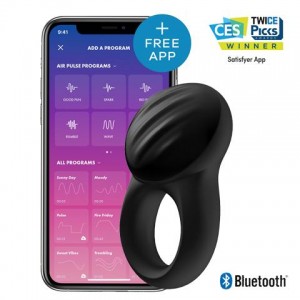 Эрекционное кольцо Satisfyer Signet Ring с управлением через приложение