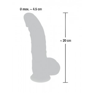 Фаллоимитатор Medical Silicone Dildo реалистик 20 см (иной угол)