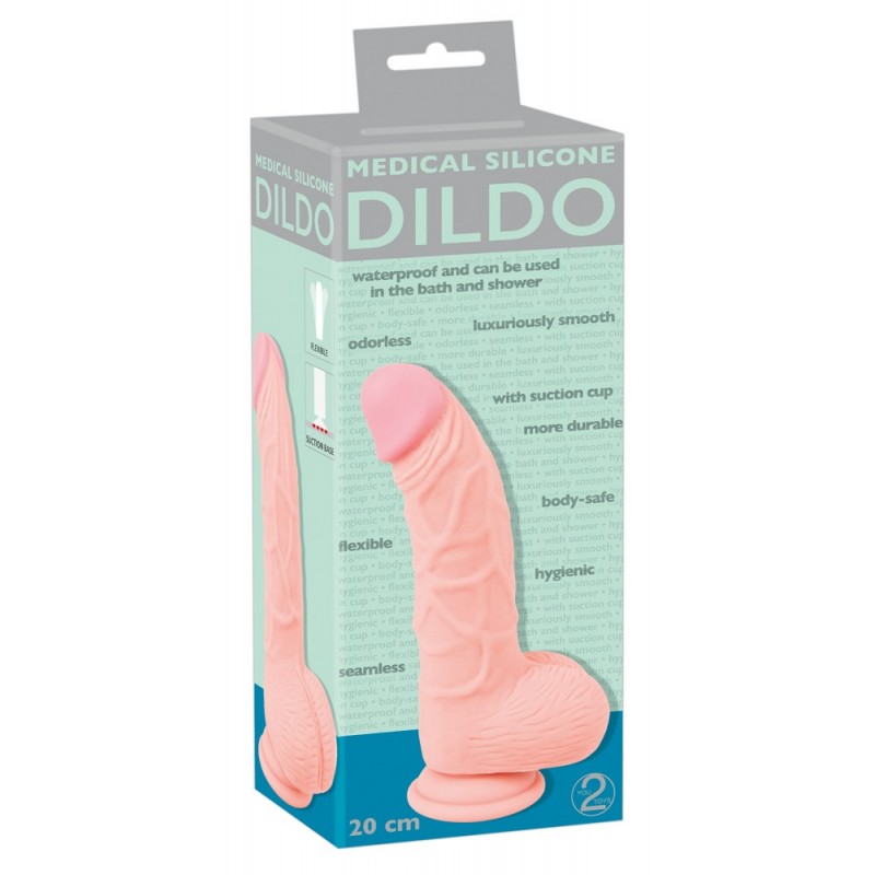 Фаллоимитатор Medical Silicone Dildo реалистик 20 см