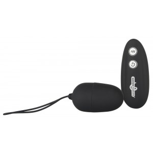 Виброяйцо с дистанционным управлением ULTRA SEVEN черное (иной угол)