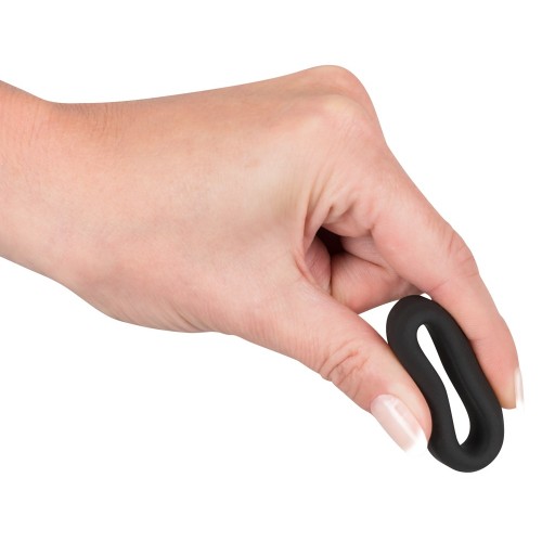 Эрекционное кольцо на пенис Black Velvets Cock Ring черное 3,2 см