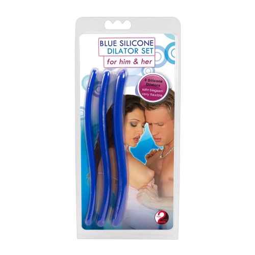 Набор стимуляторов для двоих «Blue Silicone Dilator» 