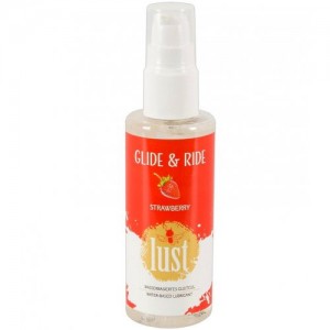 Смазка на водной основе с ароматом клубники Lust Glide and Ride Strawberry 100 мл