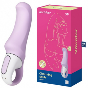 Нереалистичный вибратор Satisfyer Vibes Charming Smile, Силикон, Фиолетовый, 18,7 см