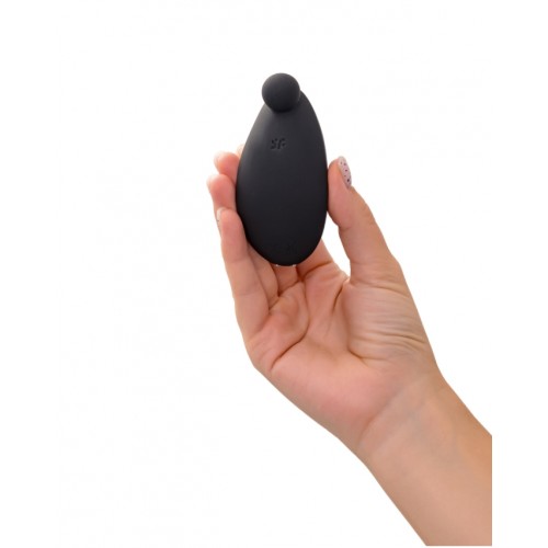 МЯГКАЯ ВАКУУМНАЯ УПАКОВКА Вибростимулятор клитора Satisfyer Spot On 2, черный, 9 см