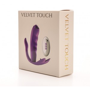 Вибратор в трусики с функцией облизывания и подогрева Velvet Touch, Польша