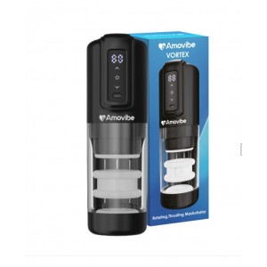 Автоматический мастурбатор с ротацией, пенетрацией и подогревом Amovibe Vortex